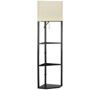 Corner Floor Lamp with Shelves, Modern Standing Lamps for Living Room Bedroom