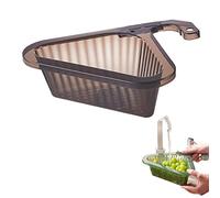 Corner Food Strainer, Swan Drain Basket for Kitchen Sink Triangular Corner Sink Strainers Filter, Strainer Shelf, Free Hanging Filter Drain Rack for Filter Kitchen Waste and Wash Vegetables