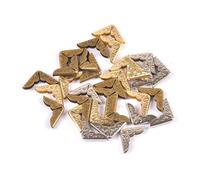 Corner Guard,Book Corner Protector, 14x14mm Antique Metal Book Scrapbooking Notebook Albums Menus Folders Corner Protectors Bronze(Mix,100PCS)