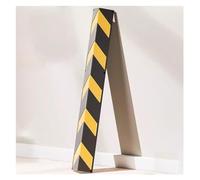 Corner guards for walls- Rubber Reflective Strip, Garages Wall Corner Edge Safety Traffic Warning Strip, For Garage, Parking Lot, Warehouse (Color : Black+yellow-100cm, Size : 2PCS)