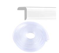 Corner Guards Furniture Edge Protectors Transparent Soft Silicone Bumper Strip Clear Child Baby Proofing Edge Corner Cushion 20ft(6m) with Double-Sided Tape for Cabinets,Tables,Household