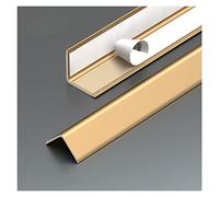 Corner Guards Protector Strip Self Adhesive Metal Aluminium Edging Trim Strips for 90 Degree Angle Gold 50mm Width