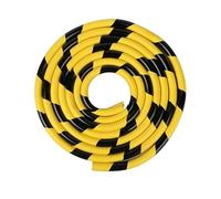 Corner Guards Wall Protectors Rubber Foam Corner Protector Sponge, 5 Meters Yellow/Black Self-Adhesive Wall Corner Guards for Parking Columns (L-Shaped)