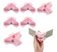 Corner Guides - 6 Pieces Stable Guides - Corner Fastening Tool for Cardboard Paper, Binding Positioning, Crafts, Gluing and Manufacturing
