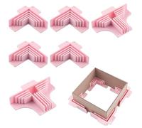 Corner Guides for Boxes - Stable 6 Pieces 90 Degrees, Tool for Binding Covers | for Cardboard Paper Binding Positioning Crafts Gluing Making Cardboard