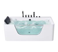 Corner Hot Tub CAHUITA 1600 x 750 mm White