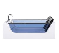 Corner Hot Tub with LED CURACAO 1800 x 1200 mm White