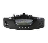 Corner Hot Tub with LED MARTINICA 1980 x 1440 mm Black