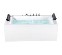 Corner Hot Tub with LED MONTEGO 1720 x 830 mm White