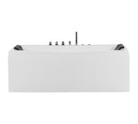 Corner Hot Tub with LED MOOR 1730 x 810 mm White