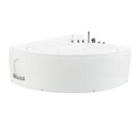 Corner Hot Tub with LED PELICAN 2060 x 1650 mm White