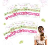 CORNER LACE Margs and Matrimony Bachelorette Hair Ties with Display Cards, Mexican Fiesta Theme Hair Bands for Bridal Shower Wedding Bride Bridesmaid Proposal Gifts Margarita Martini Party Decor