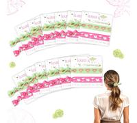 CORNER LACE Margs and Matrimony Hair Ties Set - Margarita Bachelorette Hair Bands with To Have And Hold Your Hair Back Cards, Cocktail Mexican Fiesta Theme Bridal Shower Wedding Decor Proposal Gifts