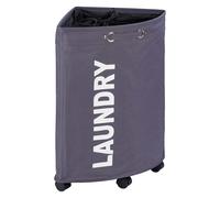 Corner Laundry Basket 50 L Grey Hamper Laundry Container Laundry Bin