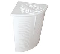 BranQ zebra corner laundry basket 45 L White