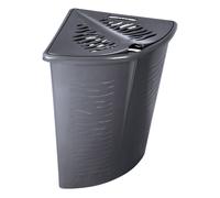 BranQ zebra corner laundry basket 45 L grey