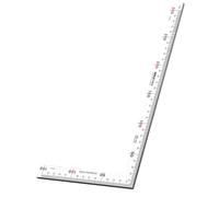 Corner Layout Ruler Stainless Steel L Square Measuring Tool with Etched Scale for Carpentry Drawing Project Work Carpenter Square Ruler