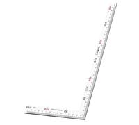 Corner Layout Ruler Stainless Steel L Square Measuring Tool with Etched Scale for Carpentry Drawing Project Work Carpenter Square Ruler