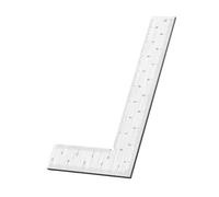 Corner Layout Ruler Stainless Steel L Square Measuring Tool with Etched Scale for Carpentry Drawing Project Work Carpenter Square Ruler