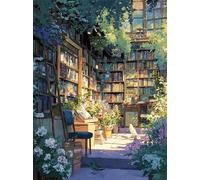 Corner Library 4000 Piece Jigsaw Puzzles for Adults, Colourful, Challenging & Brainteasing Adult puzzles 4000 Pieces Plants, Fun jigsaws for The Whole Family 56x34 inch