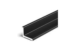 Corner Line Edging Trim Strip, Length 90 Cm/3 Pieces,Aluminium Alloy Wall End Strip For Neat, Seamless Finishes In Any Room(Matte Black,14.5x14.5mm)
