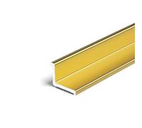 Corner Line Edging Trim Strip, Length 90 Cm/3 Pieces,Aluminium Alloy Wall End Strip For Neat, Seamless Finishes In Any Room(Matte Gold,14.5x14.5mm)