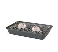 Corner Litter Box Pan, Potty Training Toilet, Reusable Animal Cage with Stainless Steel, Small Medium Pet Potty Trainer, Hygiene Corner Toilet Solution, Easy Cleaning Training for Cats Dogs