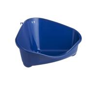 Moderna Corner Litter Pan Deluxe - For Rabbits & Guinea Pigs - Large 49 x 34.6 cm - Blue