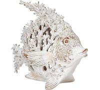 Corner Merchant Ocean Decor White Coral Reef Anglefish Beach Home Decor Coral Look Polystone Tabletop Collection