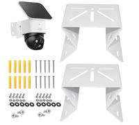 Corner Mount Compatible with eufy SoloCam S340/E30/E42/4G LTE Cam S330 | Exterior Wall Corner Bracket for PTZ Camera,to Achieve a 270° Wider View Angle,Stainless Steel,Weatherproof for Outdoor,2PCS