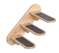 Corner Mounted Cats Shelving Systems Vertical Climbings Shelf Space with Reinforced Wood Panel Secure Wall Installation Wooden Wall Mounted Cats Climbings Frame