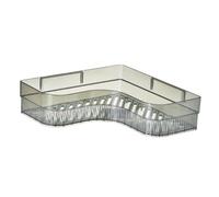 Corner Mounting Shelf, Plastic Easy Installation Corner Shelf Saving to the Bathroom for the Dormitory (Dark Green)