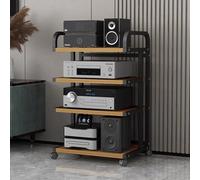 Corner Multimedia AV Stand Entertainment Center Storage for //Speakers/Stereo Systems Wooden Oak Media Conso Stylish and Functional AV Furniture