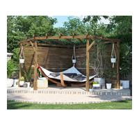 Corner Pergola Kit 3m x 3m Diamond Slatted Wall Utopia Dunster House