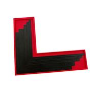 Corner Placement Tools, Layering Border Guides with Inch Marked Edges for Journals Cards Classroom Desk Projects Paper Alignment Guides Border Spacing Tool Layering Corner Ruler Card Making Helper Aid