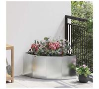 Corner Planter 60x60x35cm Galvanised Steel Outdoor Garden Planter Durable Steel