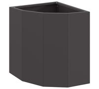 Corner Planter Garden Outdoor Box Terrace Steel for Herbs Flower Decor vidaXL