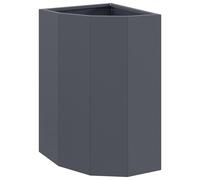 Corner Planter Weathering steel Box Garden Outdoor Terrace Decor for vidaXL