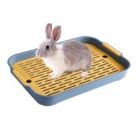 Corner Pot for Heavy Duty Toilet Tray with Non Slip Base, Pet Hygiene Box | for Rabbits of Pig Guinea Pigs Chinchilla Cats and Other Small Animals