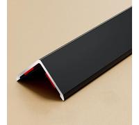 Corner Protective Trim Corner Guard Aluminum Self-Adhesive Wall Corner Protectors Impact-Resistant Wall Edge Trim Easy to Install(Black,2cm*1.2m/0.8in*4ft)