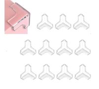 Corner Protectors for Kids, 12Pcs Baby Proofing Edge Protector, Strong Adhesion T-shaped Clear Child Safety Corner Protectors for Furnitures Table, Cabinet Against Sharp Corners(White)