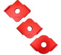 Corner Radius Router Templates Set R5 R10 R15 R20 R25 R30 for Accurate Woodworking Routing Tasks Made of CNC Machined Aluminum Alloy for Longevity (R15-R20)