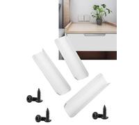 Corner Recessed Cabinet Handle - Minimalist Invisible Drawer Pull for Kitchen Cabinets, Wardrobe, Tall Cabinets & Drawers(Milk,H 18mm 100x4cm)
