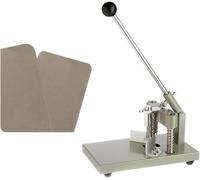 Corner Rounder Cutter with 2 Dies R6 R10, Paper Trimmer for Laminate and Business Cards, Max 30mm Cutting Thickness