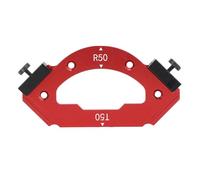 Corner Router Template R50 T50 Aluminum Alloy Inner Outer Round Corner Radius Jig for Woodworking, Multi Functional Routing Guide with Positioning Blocks for Precise