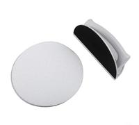 Corner Sander with 10 Replaceable Sandpapers, Semi-Circular Sandpaper Holder for Tight Corners Curves, Ergonomic Handle for Wood Metal Plastic Drywall Sanding(1)