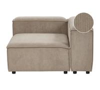 Corner Seat ARDAL Corduroy Light Brown Left Hand