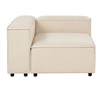 Beliani Right Hand Fabric Corner Section Beige Ardal, Brown