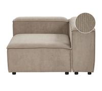 Corner Seat ARDAL Left Hand Light Brown Corduroy