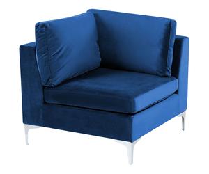 Corner Seat EVJA Navy Blue Velvet